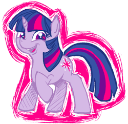 Size: 674x652 | Tagged: safe, artist:heart-of-stitches, character:twilight sparkle, species:pony, female, simple background, solo, starry eyes, white background, wingding eyes