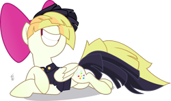 Size: 3570x2117 | Tagged: safe, artist:mlp-scribbles, character:songbird serenade, species:pegasus, species:pony, ponyscape, my little pony: the movie (2017), bow, draw me like one of your french girls, female, grin, hair bow, high res, inkscape, mare, pose, simple background, sitting, smiling, solo, transparent background, vector