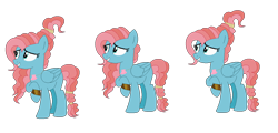 Size: 1151x553 | Tagged: safe, artist:theapplebeauty, base used, oc, oc only, oc:iridescent, parent:fluttershy, parent:meadowbrook, species:pegasus, species:pony, female, magical lesbian spawn, mare, offspring, parents:meadowshy, raised hoof, simple background, solo, transparent background