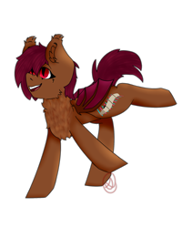 Size: 1600x2000 | Tagged: safe, artist:diane-thorough, oc, oc only, oc:amedee chanteur, species:bat pony, species:pony, art trade, female, mare, simple background, solo, transparent background