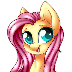 Size: 2000x2000 | Tagged: safe, artist:sodapopfairypony, character:fluttershy, species:pegasus, species:pony, bust, colored pupils, cute, female, heart eyes, looking at you, mare, open mouth, portrait, shyabetes, simple background, smiling, solo, transparent background, wingding eyes