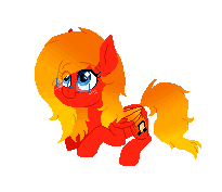 Size: 205x177 | Tagged: safe, artist:ghostlymarie, oc, oc only, oc:sunrise tune, species:pegasus, species:pony, animated, blinking, cute, gif, looking up, pixel art, simple background, smiling, transparent background