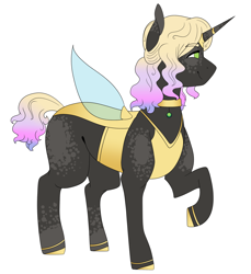 Size: 2162x2364 | Tagged: safe, artist:midnight-drip, oc, oc only, oc:nebula, parent:princess celestia, parent:queen chrysalis, parents:chryslestia, species:changepony, species:pony, female, high res, magical lesbian spawn, offspring, simple background, solo, white background