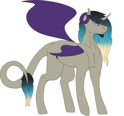 Size: 2735x2569 | Tagged: safe, artist:midnight-drip, oc, oc only, oc:eris, parent:discord, parent:princess celestia, parents:dislestia, high res, hybrid, interspecies offspring, male, offspring, simple background, solo, white background