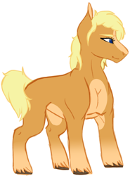 Size: 1024x1387 | Tagged: safe, artist:midnight-drip, oc, oc:penelope, parent:applejack, parent:dumbbell, parents:dumbjack, species:earth pony, species:pony, female, mare, offspring, simple background, solo, white background