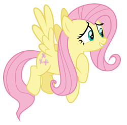 Size: 5496x5400 | Tagged: safe, artist:sinkbon, character:fluttershy, species:pegasus, species:pony, episode:the one where pinkie pie knows, g4, my little pony: friendship is magic, absurd resolution, female, flying, hoof on chest, simple background, solo, transparent background, vector