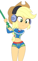 Size: 3000x4800 | Tagged: safe, artist:root, character:applejack, episode:lost and found, g4, my little pony: equestria girls, my little pony:equestria girls, .svg available, belly button, clothing, female, hips, midriff, simple background, solo, svg, swimsuit, thigh gap, transparent background, vector