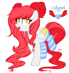 Size: 900x955 | Tagged: safe, artist:sugarplanets, base used, oc, oc:lullaby melody, species:pegasus, species:pony, choker, clothing, female, mare, simple background, socks, solo, striped socks, transparent background, two toned wings