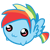 Size: 50x50 | Tagged: safe, artist:icedroplet, character:rainbow dash, chubbie, blitzabetes, cute, rainbow blitz, rule 63, rule63betes, simple background, solo, transparent background