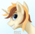Size: 3262x3173 | Tagged: safe, artist:dash wang, oc, oc:cream brun, species:pony, species:unicorn, blue background, bust, cute, eyebrows, looking at you, male, ocbetes, profile, signature, simple background, stallion, unicorn oc