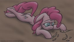 Size: 1366x768 | Tagged: safe, artist:thelonelampman, character:pinkie pie, episode:too many pinkie pies, g4, my little pony: friendship is magic, crying, sad