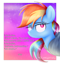 Size: 2745x2895 | Tagged: safe, artist:kimmyartmlp, character:rainbow dash, species:pony, female, mare, multicolored hair, solo
