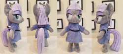 Size: 1024x453 | Tagged: safe, artist:plushypuppy, character:maud pie, species:earth pony, species:pony, anthro plushie, bipedal, clothing, dress, female, irl, mare, photo, plushie, solo, standing
