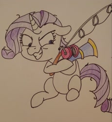 Size: 2143x2333 | Tagged: safe, artist:iffoundreturntorarity, character:mean rarity, episode:the mean 6, g4, my little pony: friendship is magic, clone, colored pencil drawing, greedity, traditional art