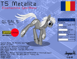Size: 2048x1556 | Tagged: safe, artist:wvdr220dr, species:pony, futuristic, imfomaz os, robot, robot pony, romania