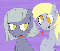 Size: 2025x1750 | Tagged: safe, artist:mrneo, character:derpy hooves, character:limestone pie, ship:derpystone, female, lesbian, shipping