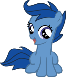 Size: 494x568 | Tagged: safe, artist:creshosk, character:archer, species:earth pony, species:pony, archer (character), archerbetes, cute, female, filly, scootablue, simple background, sitting, transparent background, vector