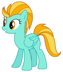 Size: 6000x6848 | Tagged: safe, artist:kiowa213, character:lightning dust, species:pegasus, species:pony, 2013, absurd resolution, female, mare, simple background, smiling, solo, transparent background, vector