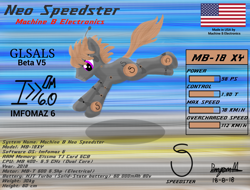 Size: 2048x1556 | Tagged: safe, artist:wvdr220dr, oc, oc:neo speedster, species:pony, imfomaz os, jumping, male, robot, robot pony, runner, united states