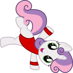 Size: 8787x8839 | Tagged: safe, artist:deyrasd, character:sweetie belle, species:pony, absurd resolution, clothing, female, leotard, simple background, solo, transparent background, vector, workout outfit