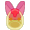 Size: 30x30 | Tagged: safe, artist:creshosk, character:apple bloom, animated, gif, inanimate tf, pixel art, simple background, slime, solo, transformation, transparent background, true res pixel art