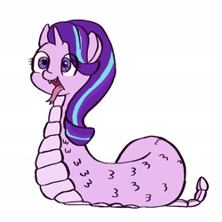 Size: 2048x2048 | Tagged: safe, artist:ponetistic, character:starlight glimmer, monster pony, original species, snake pony, species swap