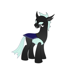 Size: 4000x4000 | Tagged: safe, artist:darkstorm mlp, oc, oc only, oc:maxilla, species:changeling, species:reformed changeling, male, simple background, solo, transparent background, white changeling