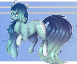 Size: 2063x1706 | Tagged: safe, artist:sora-choi, oc, oc:turquoise, species:earth pony, species:pony, female, mare, solo