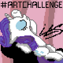 Size: 600x600 | Tagged: safe, artist:sigilponies, character:rarity, species:pony, species:unicorn, episode:fame and misfortune, g4, my little pony: friendship is magic, female, mare, pixel art, solo