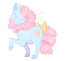 Size: 840x680 | Tagged: safe, artist:bananasmores, species:pony, g1, coco berry, female, solo