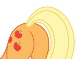 Size: 477x366 | Tagged: safe, artist:rozyfly10, character:applejack, species:earth pony, species:pony, applebutt, butt, butt only, female, plot, simple background, solo, transparent background