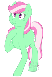 Size: 1140x1700 | Tagged: safe, artist:firepetalfox, character:minty, species:earth pony, species:pony, cute, mintabetes, simple background, transparent background