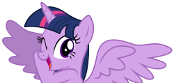 Size: 8999x4288 | Tagged: safe, artist:korsoo, character:twilight sparkle, character:twilight sparkle (alicorn), species:alicorn, species:pony, episode:three's a crowd, g4, my little pony: friendship is magic, .svg available, absurd resolution, cute, female, happy, mare, one eye closed, simple background, solo, spoiler alert, transparent background, twiabetes, vector, wings, wink