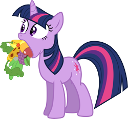 Size: 9000x8406 | Tagged: safe, artist:korsoo, character:twilight sparkle, character:twilight sparkle (unicorn), species:pony, species:unicorn, episode:green isn't your color, g4, my little pony: friendship is magic, .svg available, absurd resolution, apple, banana, carrot, cherry, female, food, fruit, gentlemen, grapes, mare, mouth hold, orange, pie, simple background, solo, transparent background, vector