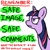 Size: 512x512 | Tagged: safe, artist:thelonelampman, character:twilight sparkle, character:twilight sparkle (unicorn), species:pony, species:unicorn, g4, female, frown, mare, meta, profile, simple background, solo, text, twilight is not amused, unamused, white background