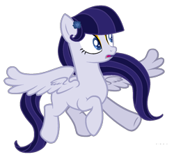 Size: 1155x1041 | Tagged: safe, artist:musical-medic, base used, oc, oc:charoite rose, parent:inky rose, parent:maud pie, parent:moonlight raven, species:pegasus, species:pony, female, magical lesbian spawn, magical threesome spawn, mare, multiple parents, offspring, simple background, solo, transparent background