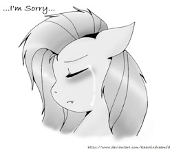 Size: 1222x1058 | Tagged: safe, artist:khaotixdreamfd, character:fluttershy, species:pony, crying, female, solo