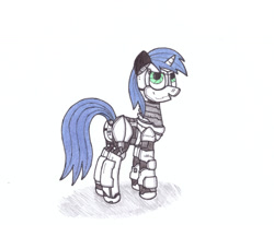 Size: 1280x1057 | Tagged: safe, artist:zocidem, oc, species:pony, android, robot, robot pony, simple background, solo, technology, traditional art, usb, usb port, white background