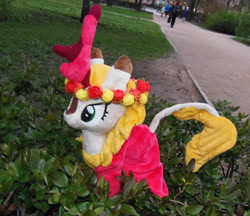Size: 1734x1500 | Tagged: safe, artist:crazyditty, character:fall flower, species:kirin, background kirin, plushie