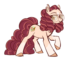 Size: 1000x828 | Tagged: safe, artist:frowoppy, oc, species:earth pony, species:pony, female, glasses, mare, simple background, solo, white background