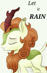 Size: 619x947 | Tagged: safe, artist:samyvillaly, character:autumn blaze, species:kirin, episode:sounds of silence, g4, my little pony: friendship is magic, season 8, spoiler:s08, a kirin tale, song, song reference
