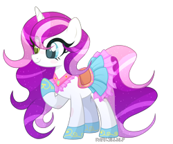 Size: 3557x2959 | Tagged: safe, artist:darkjillmlp123, base used, oc, oc only, species:pony, species:unicorn, female, heterochromia, mare, saddle, simple background, solo, tack, transparent background