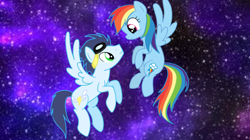 Size: 1280x717 | Tagged: safe, artist:mlplary6, character:rainbow dash, character:soarin', species:pegasus, species:pony, ship:soarindash, female, male, shipping, straight