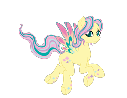 Size: 4092x3162 | Tagged: safe, artist:darkstorm mlp, character:fluttershy, species:pony, butterscotch, feminine stallion, flowing tail, rainbow power, rule 63