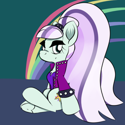 Size: 1250x1250 | Tagged: safe, artist:souldew, character:coloratura, character:countess coloratura, species:earth pony, species:pony, rainbow, underhoof
