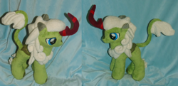 Size: 5260x2552 | Tagged: safe, artist:crazyditty, character:forest fall, species:kirin, background kirin, plushie