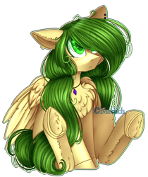 Size: 820x974 | Tagged: safe, artist:mediasmile666, oc, oc only, species:pegasus, species:pony, blushing, chest fluff, commission, cute, ear piercing, earring, eye clipping through hair, female, floppy ears, frown, hair over one eye, hoof fluff, jewelry, mare, necklace, ocbetes, piercing, simple background, sitting, solo, transparent background, underhoof
