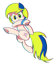 Size: 1640x2000 | Tagged: safe, artist:theratedrshimmer, oc, oc:jolyne, species:earth pony, species:pony, chromatic aberration, cute, simple background, transparent background