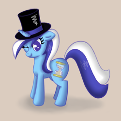 Size: 1000x1000 | Tagged: safe, artist:goldenmercurydragon, character:minuette, clothing, female, hat, solo, top hat