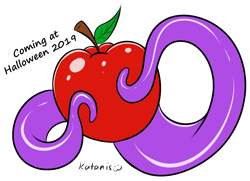 Size: 1378x1000 | Tagged: safe, artist:katanis, my little pony:equestria girls, apple, food, no pony, preview, tentacles